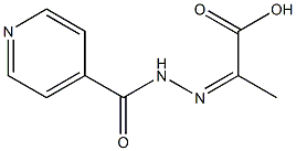 4-Pyridinecarboxylicacid, 2-(1-carboxyethylidene)hydrazide 化学構造式