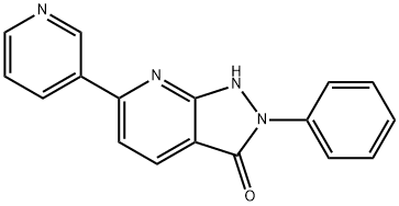 2-phenyl-6-pyridin-3-yl-1,2-dihydro-3H-pyrazolo[3,4-b]pyridin-3-one Structure