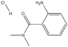 2-アミノ-N,N-ジメチルベンズアミド塩酸塩 化学構造式