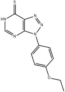 3-(4-Ethoxyphenyl)-3H-[1,2,3]triazolo[4,5-d]pyrimidin-7-yl hydrosulfide 结构式