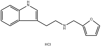 [(furan-2-yl)methyl][2-(1H-indol-3-yl)ethyl]amine hydrochloride, 1082694-91-4, 结构式