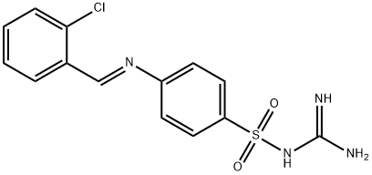 N-[amino(imino)methyl]-4-[(2-chlorobenzylidene)amino]benzenesulfonamide Structure