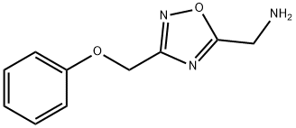 C-(3-Phenoxymethyl-[1,2,4]oxadiazol-5-yl)-methylamine,1082823-88-8,结构式