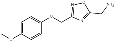 (3-((4-甲氧基苯氧基)甲基)-1,2,4-噁二唑-5-基)甲胺,1082823-93-5,结构式