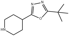 4-(5-tert-Butyl-1,3,4-oxadiazol-2-yl)piperidine Struktur