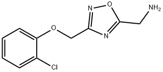 C-[3-(2-Chloro-phenoxymethyl)-[1,2,4]oxadiazol-5-yl]-methylamine,1082896-69-2,结构式