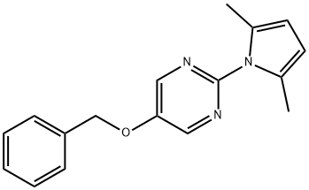 5-Benzyloxy-2-(2,5-dimethyl-pyrrol-1-yl)-pyrimidine Structure