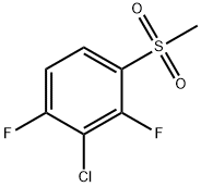 2-chloro-1,3-difluoro-4-methylsulfonylbenzene Struktur