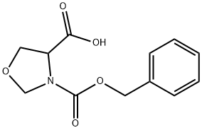 N-CBZ-RS-恶唑烷-4-羧酸, 108540-99-4, 结构式