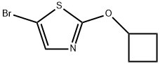 5-bromo-2-cyclobutyloxy-1,3-thiazole 结构式