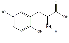 2,5-Dihydroxy-L-Phenylalanine hydriodide Struktur