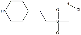 4-(2-甲基磺酰基)乙基)哌啶盐酸盐,1089283-21-5,结构式