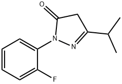 1-(2-fluorophenyl)-3-isopropyl-1H-pyrazol-5(4H)-one Structure
