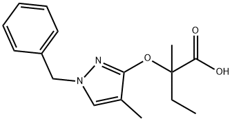 109232-39-5 2-((1-苄基-4-甲基-1H-吡唑-3-基)氧基)-2-甲基丁酸