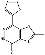 7-(2-furyl)-2-methyl[1,3]thiazolo[4,5-d]pyridazin-4(5H)-one Struktur