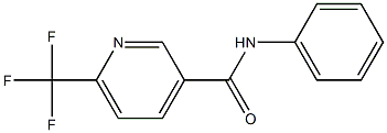 N-phenyl-6-(trifluoromethyl)pyridine-3-carboxamide Struktur