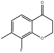 8-FLUORO-7-METHYL-3,4-DIHYDRO-2H-1-BENZOPYRAN-4-ONE 结构式