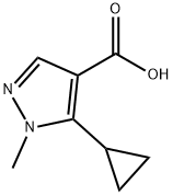 5-Cyclopropyl-1-methyl-pyrazole-4-carboxylic acid Struktur