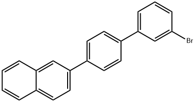 2-(3'-溴[1,1'-联苯]-4-基)-萘,1092408-22-4,结构式