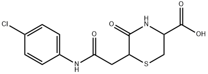 6-(2-((4-chlorophenyl)amino)-2-oxoethyl)-5-oxothiomorpholine-3-carboxylic acid Struktur