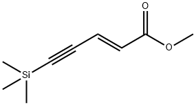 METHYL 5-TRIMETHYLSILYLPENT-2-EN-4-YNOATE, 109384-43-2, 结构式