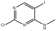 2-CHLORO-5-IODO-N-METHYLPYRIMIDIN-4-AMINE Struktur