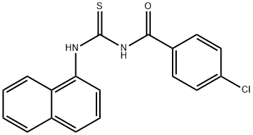 4-chloro-N-[(1-naphthylamino)carbonothioyl]benzamide Structure