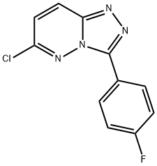 6-chloro-3-(4-fluorophenyl)[1,2,4]triazolo[4,3-b]pyridazine 化学構造式