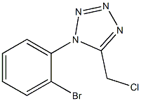 1-(2-bromophenyl)-5-(chloromethyl)tetrazole Struktur