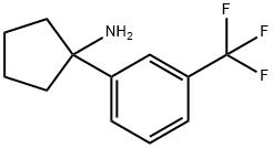 1-(3-三氟甲基苯基)环戊胺,1094341-18-0,结构式