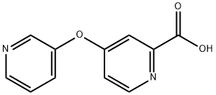 4-(Pyridin-3-yloxy)pyridine-2-carboxylicacid Struktur