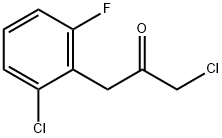 1-chloro-3-(2-chloro-6-fluorophenyl)propan-2-one Struktur