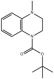 TERT-BUTYL 4-METHYL-3,4-DIHYDROQUINOXALINE-1(2H)-CARBOXYLATE Structure