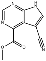 METHYL 5-CYANO-7H-PYRROLO[2,3-D]PYRIMIDINE-4-CARBOXYLATE,1095822-75-5,结构式