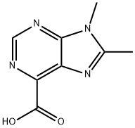 8,9-DIMETHYL-9H-PURINE-6-CARBOXYLIC ACID Struktur