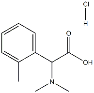 2-(二甲氨基)-2-(邻甲苯基)乙酸盐酸盐,1096586-07-0,结构式