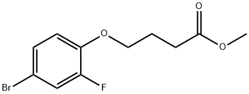 methyl 4-(4-bromo-2-fluorophenoxy)butanoate Structure