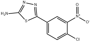 5-(4-氯-3-硝基苯基)-1,3,4-噻二唑-2-胺,109702-87-6,结构式