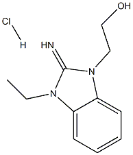 2-(3-乙基-2-亚胺-2,3-二氢-1H-苯并[D]咪唑-1-基)乙烷-1-醇盐酸盐 结构式
