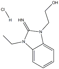 2-(3-乙基-2-亚胺-2,3-二氢-1H-苯并[D]咪唑-1-基)乙烷-1-醇盐酸盐,109753-29-9,结构式