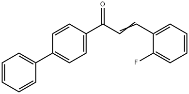 (2E)-1-{[1,1-biphenyl]-4-yl}-3-(2-fluorophenyl)prop-2-en-1-one, 109790-54-7, 结构式