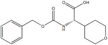 (S)-2-(((Benzyloxy)carbonyl)amino)-2-(tetrahydro-2H-pyran-4-yl)acetic acid,1098184-12-3,结构式