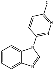 1H-Benzimidazole, 1-(6-chloro-3-pyridazinyl)- 化学構造式