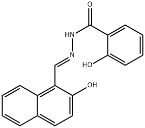 2-hydroxy-N'-[(E)-(2-hydroxynaphthalen-1-yl)methylidene]benzohydrazide Structure