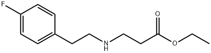 ethyl 3-{[2-(4-fluorophenyl)ethyl]amino}propanoate Structure