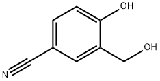 4-Hydroxy-3-hydroxymethyl-benzonitrile 化学構造式