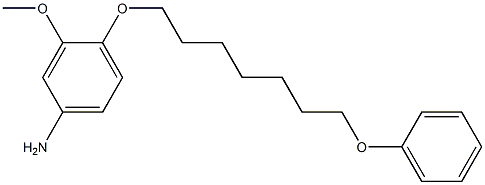 Benzenamine,3-methoxy-4-[(7-phenoxyheptyl)oxy]- Structure