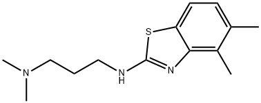 N-(4,5-dimethyl-1,3-benzothiazol-2-yl)-N,N-dimethylpropane-1,3-diamine Struktur