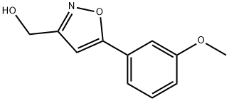 [5-(3-methoxyphenyl)isoxazol-3-yl]methanol,1105191-02-3,结构式