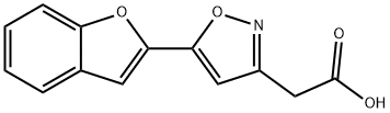 [5-(1-benzofuran-2-yl)isoxazol-3-yl]acetic acid Struktur